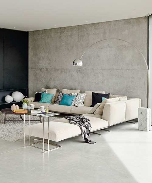 Tranquilo, cómodo y personalizado sofá FLEXFORM soft dream de Antonio Citterio