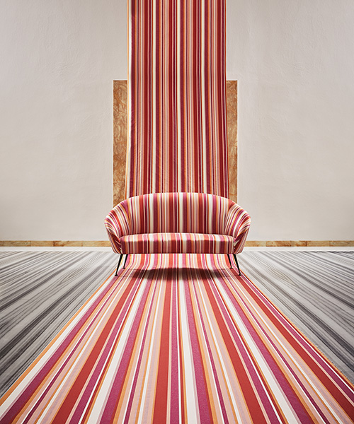 Rubelli revela una colección de textiles coloridos y de alto rendimiento para interiores y exteriores