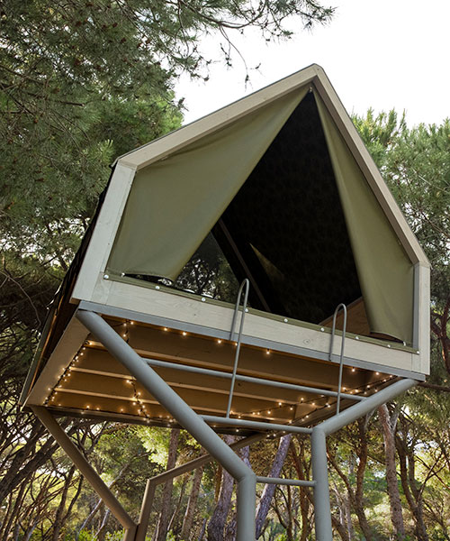 ERA architects eleva su cabaña Pinea entre las copas de los árboles de España del Norte