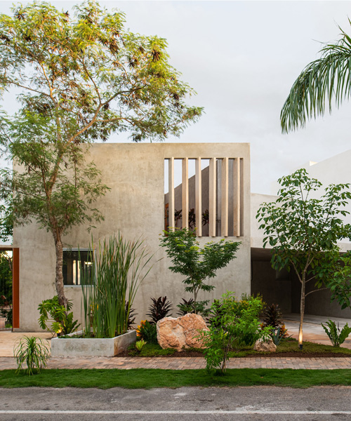 TACO construye su 'casa del lago' de concreto junto a un lago en mérida, méxico