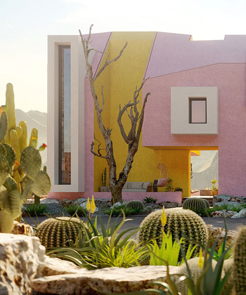 arquitectos con sede en moscú diseñan casa en sonora con pliegues audaces y costuras limpias LA CASA SONORA IMAGINADA EN MÉXICO
