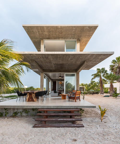 laboratorio de arquitectura construye casa 'gemela' en la costa de yucatán, méxico