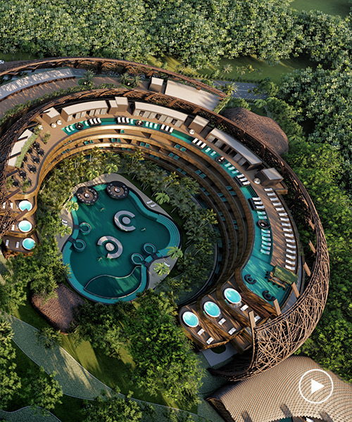 DNA imagina su cocoon hotel y resort en tulum, con grandes nidos panorámicos