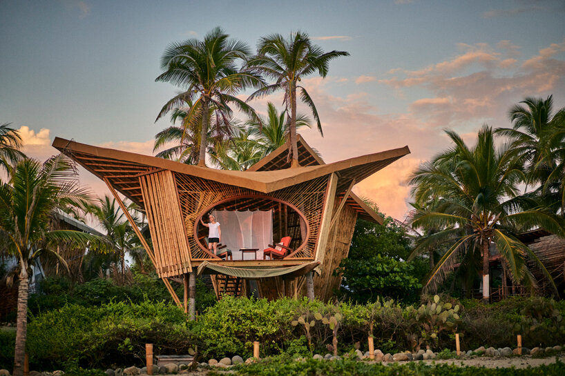  atelier nomadic suma   casas de árboles de bambú a un resort aislado en México