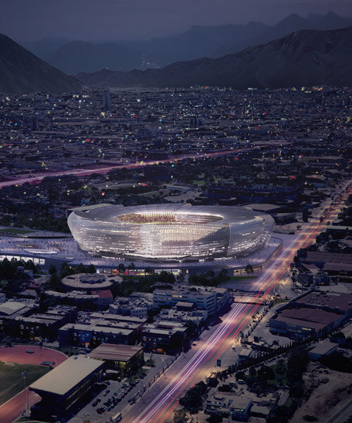 populous revela el diseño ganador del estadio para el club de fútbol mexicano tigres UANL