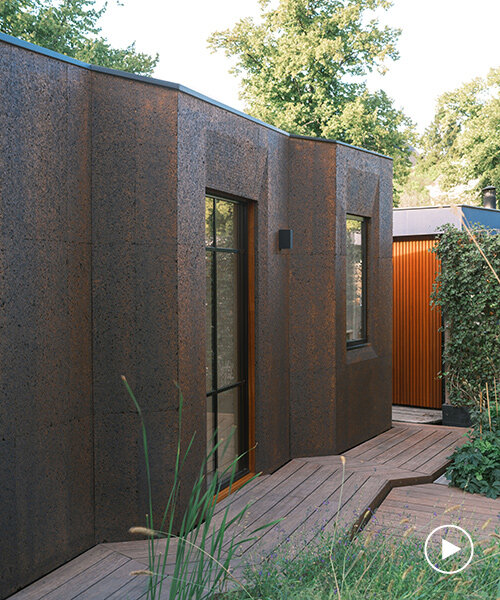 studio RAP diseña una casa flotante sostenible a partir de madera y corcho macizo