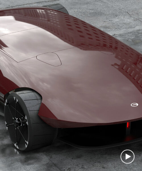 el concepto de auto deportivo 'gac barchetta' es ultraplano, sin techo y alimentado por baterías