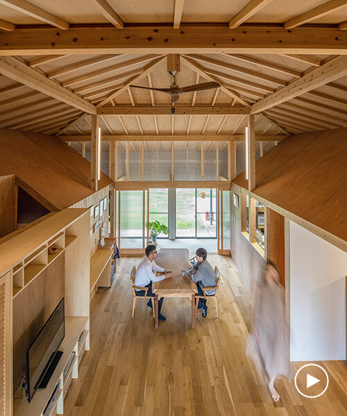 satoru ito architects construye casa de campo de madera en kashima, japón