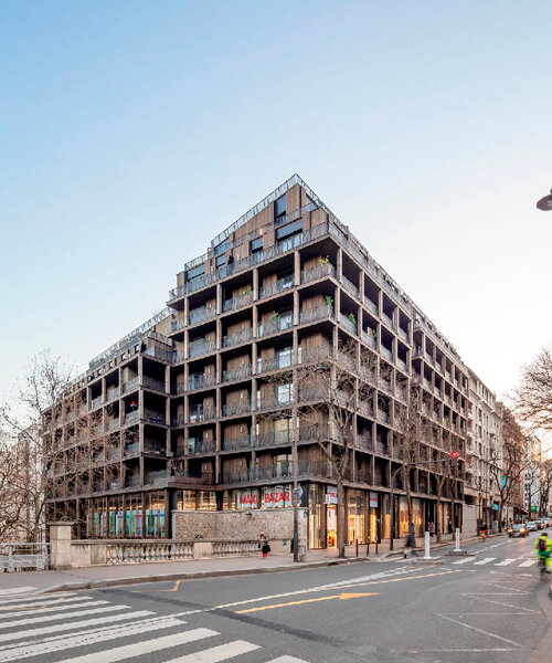 AAVP architecture une histórico cruce parisino en un bloque de viviendas con estructura de madera