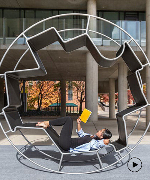 la silla giratoria 'zero.gravity' se inspira en muebles modernistas icónicos para diseñar un espacio de trabajo móvil