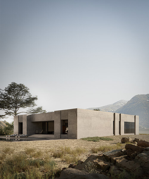 una casa monolítica de studio JVW emerge como una escultura en el misterioso desierto sudafricano