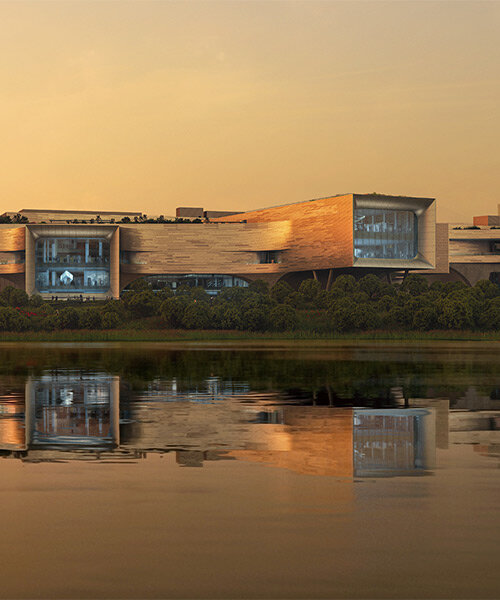 zaha hadid architects presenta volúmenes 'flotantes' entrelazados para el nuevo centro de ciencias de singapur