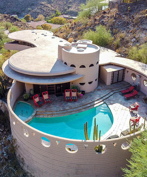 el último diseño terminado de frank lloyd wright, la 'circular sun house', sale al mercado por 8.9 millones de dólares