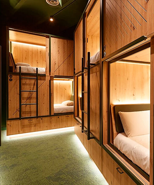 stone designs refleja conceptos japoneses para el interior de un hostal en madrid