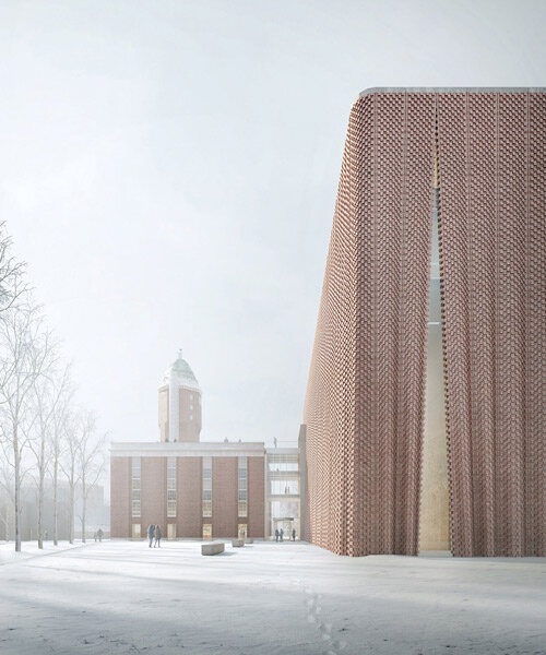 envuelto en una fachada de ladrillo plisado: el museo de luca poian forms en oulu, finlandia