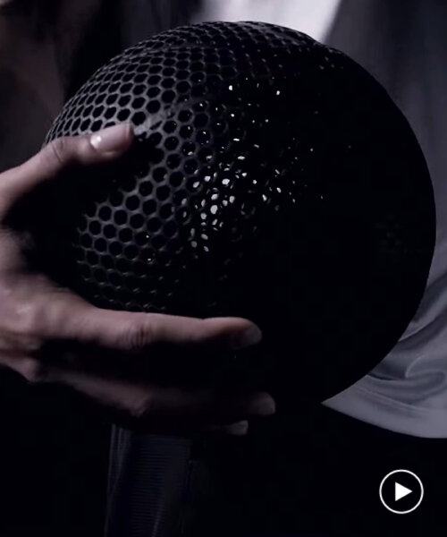 wilson presenta un prototipo de balón de básquetbol libre de aire e impreso en 3D con un patrón hexagonal