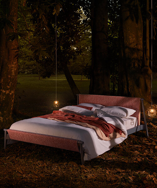 la renacida cama 'jack' de bolzan combina la artesanía italiana con materiales ecológicos