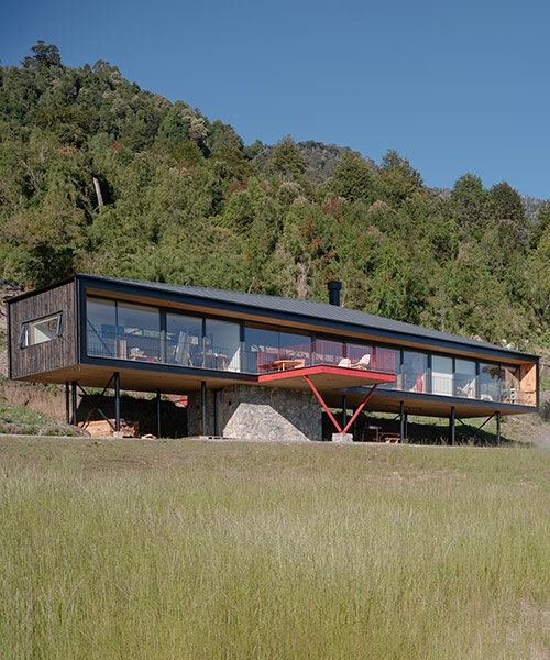 'casa de la empastada' enmarca amplias vistas provinciales en chile