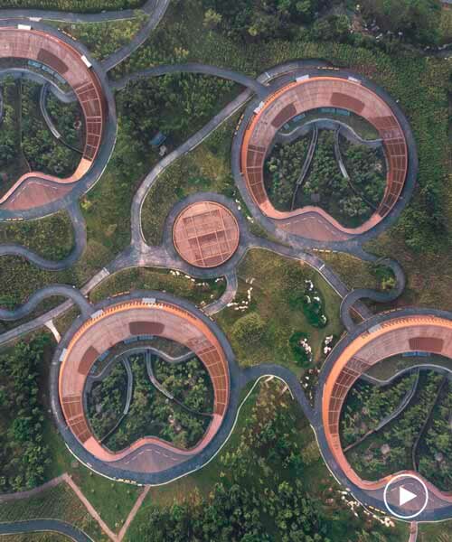 'panda pavilions', los pabellones en forma de anillo de EID architecture que expanden la base de investigación de chengdu