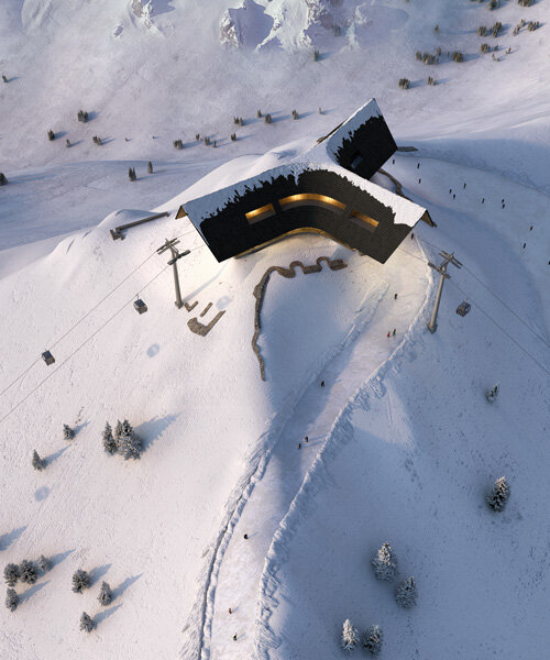 los telesquíes de peter pichler architecture dan un giro divertido al diseño alpino