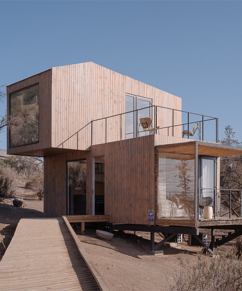 cazú zegers arquitectura revela prototipo de unidades de vivienda inspiradas en píxeles en un suburbio chileno