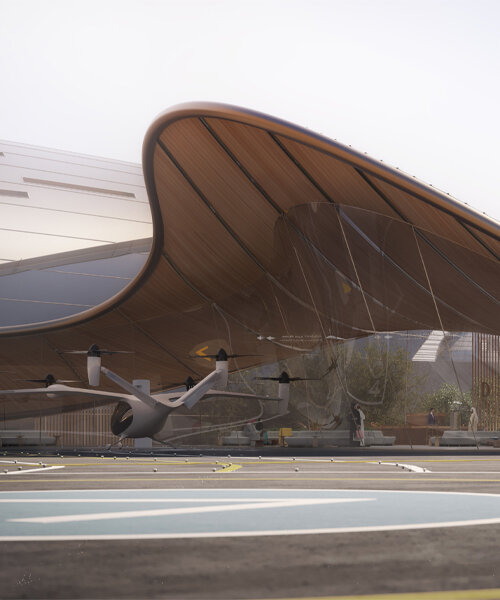 foster + partner revela el diseño conceptual de la terminal de vertipuertos en dubái