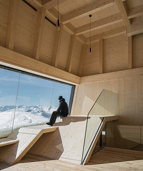 snøhetta reinventa el diseño tirolés con una moderna parada de esquí alpino en austria