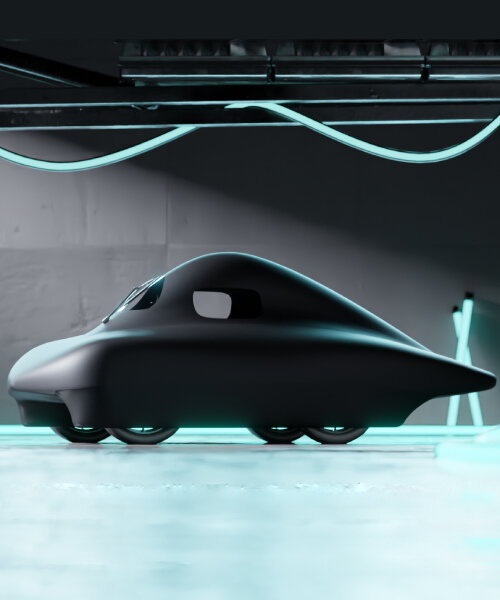 este coche burbuja urbano funciona exclusivamente con hidrógeno y puede hacer viajes de larga distancia sin necesidad de recargar combustible