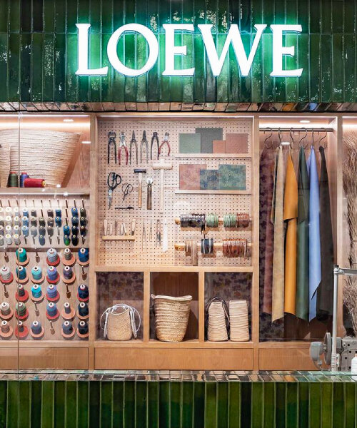 en osaka, LOEWE reconstruye artículos de cuero usados y gastados para darles una nueva vida