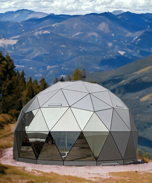 un robusto y reflectante iglú permite a los habitantes reconectarse con la naturaleza