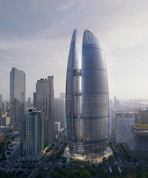 tres torres interconectadas dan forma al centro financiero taikang de zaha hadid architects en wuhan