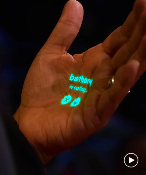 'humane AI pin' funciona como un smartphone que proyecta llamadas, aplicaciones y mucho más en las manos