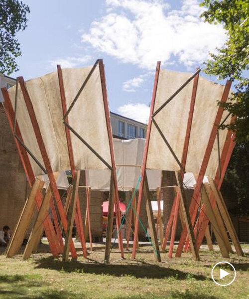 un pabellón en berlín apuesta por un proceso de diseño circular mediante la recuperación de materiales