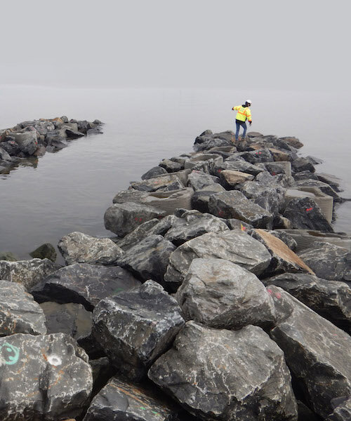 un rompeolas viviente de piedra y ostras en staten island gana el OBEL AWARD 2023