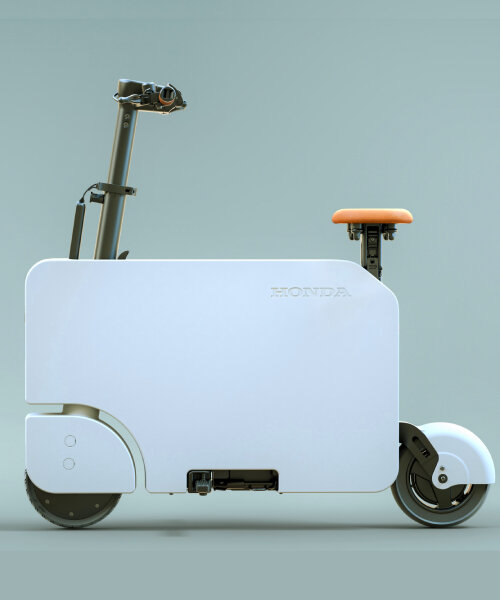 el 'motocompacto' de honda tiene un regreso kawaii como scooter eléctrico plegable