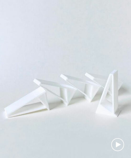 las fichas de dominó impresas en 3D de yuichiro morimoto desafían la gravedad