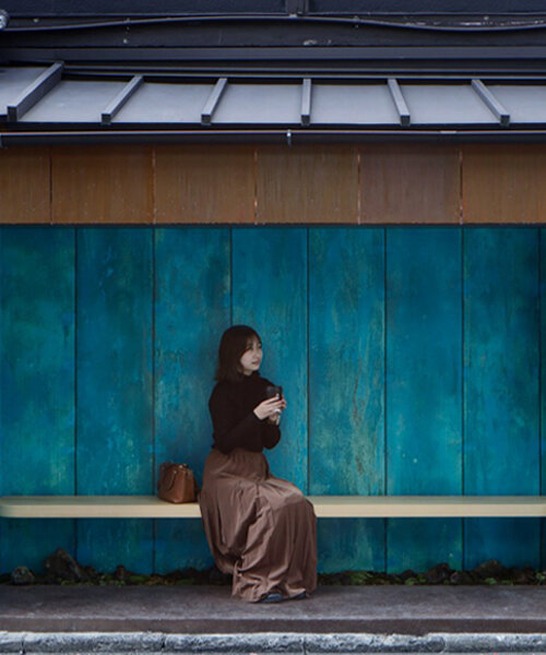 G ARCHITECTS STUDIO acentúa con una vívida pátina un puesto de café en kioto