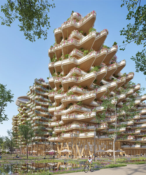 el distrito ecológico de madera de vincent callebaut en suiza alberga las 'sky villas'
