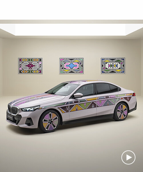 El BMW i5 Flow NOSTOKANA, que cambia de color, brilla con el arte ndebele de Esther Mahlangu